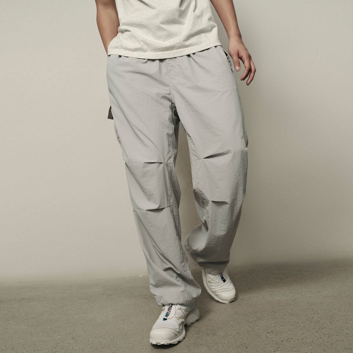 Men’S Tapered Nylon - Spandex Pants – Sleek Fit & Everyday Flex | Korea Collection - Giordano