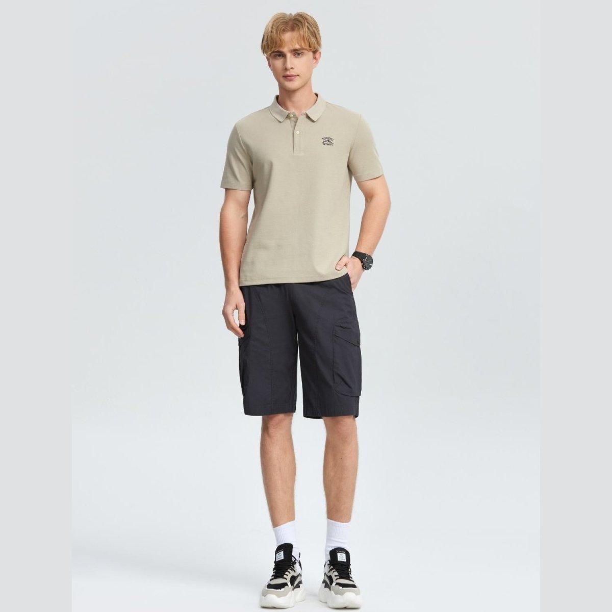 Men's Waffle Polo S - Shop Giordano