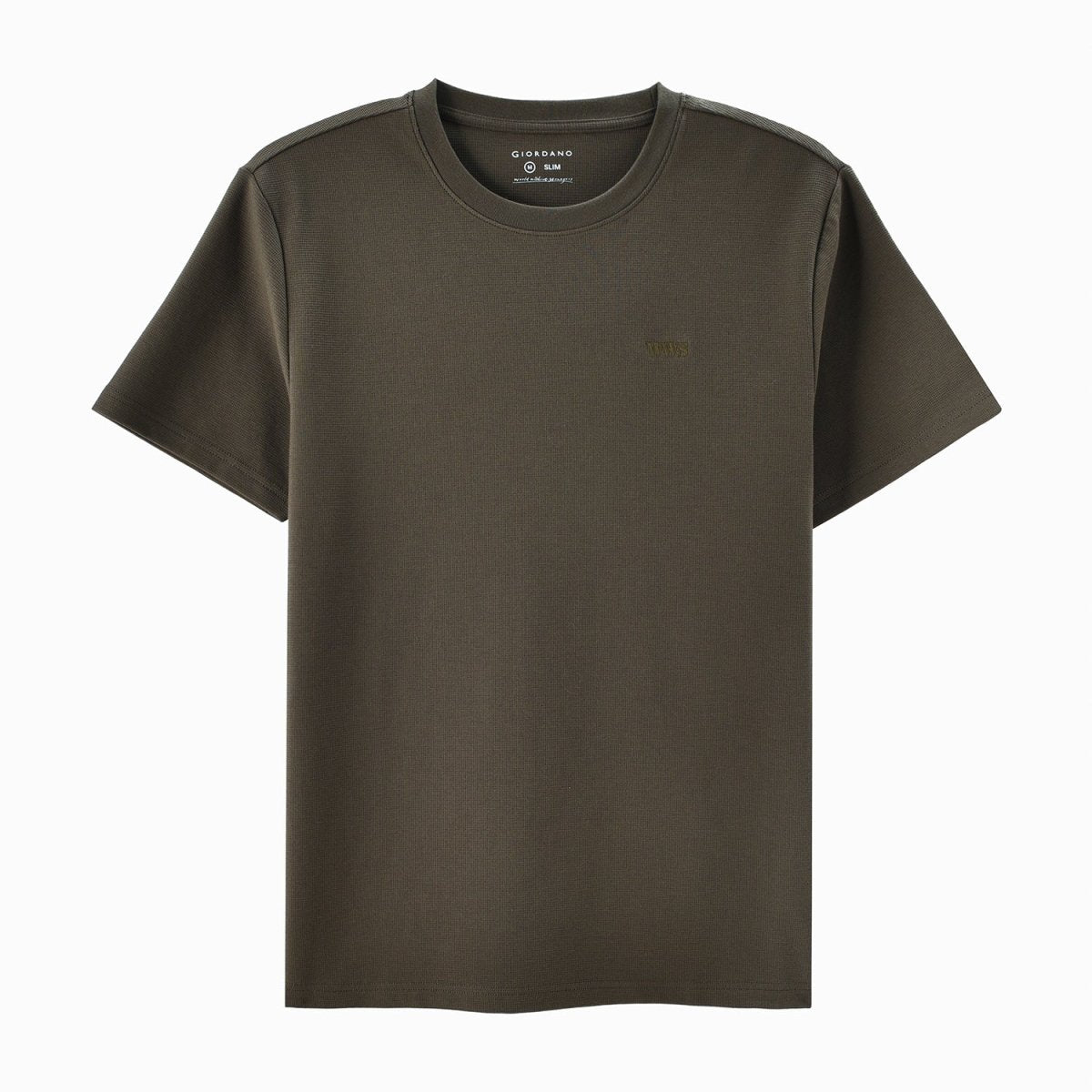 Men's Waffle Slim Tee | Cotton - Blend Comfort & Style - Giordano