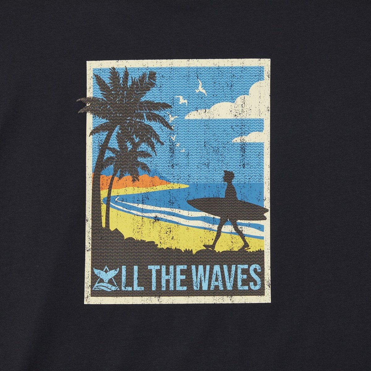 Men's Wave Print Jersey Print Tee - Giordano