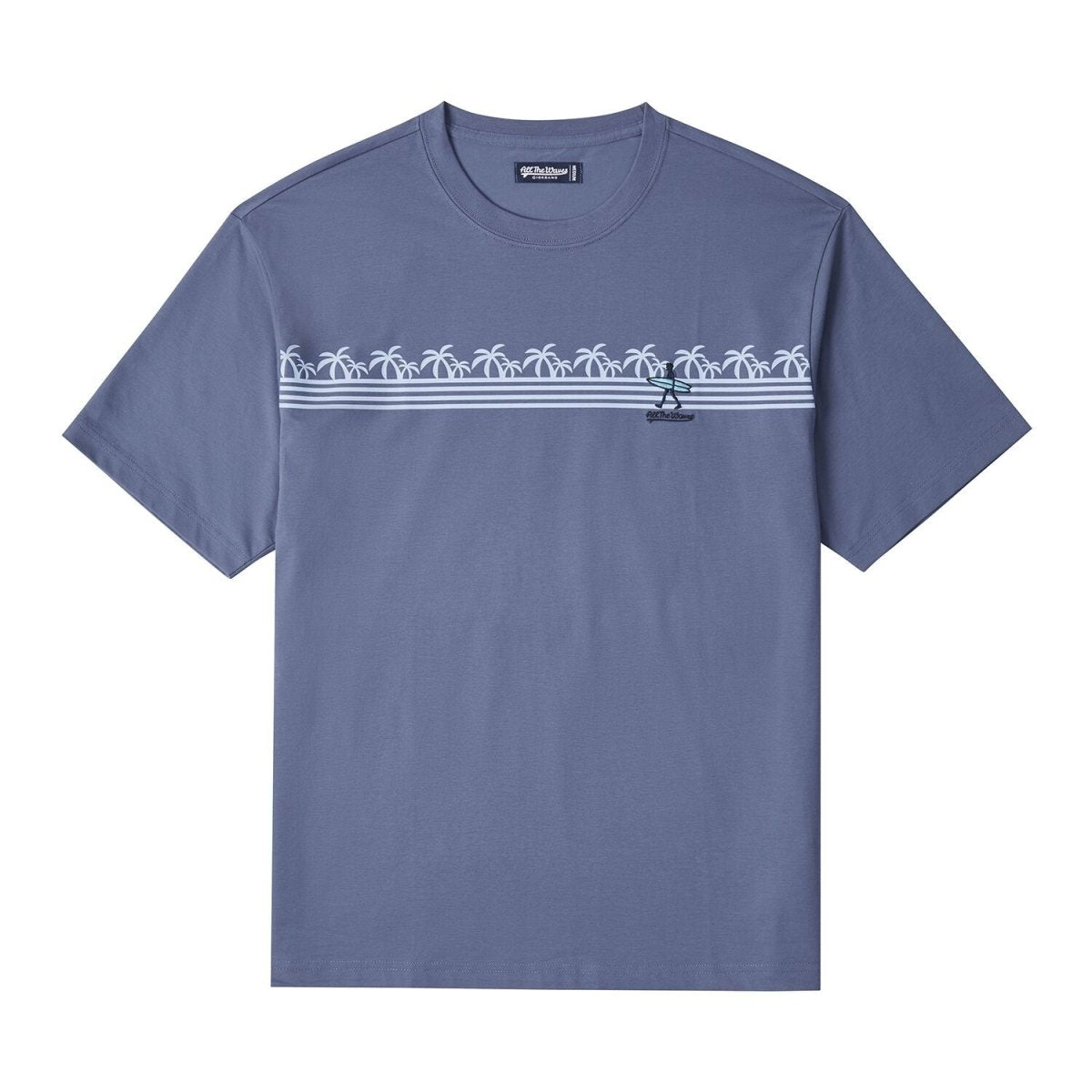 Men's Wave Print Jersey Print Tee - Giordano
