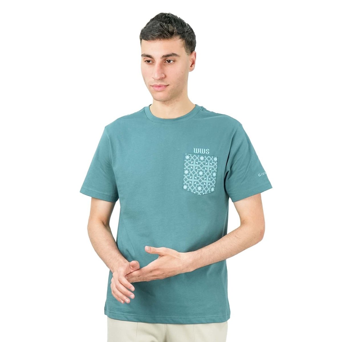 Men's World Without Strangers Print Tee - Slim Fit, Crew Neck, Cotton - Giordano