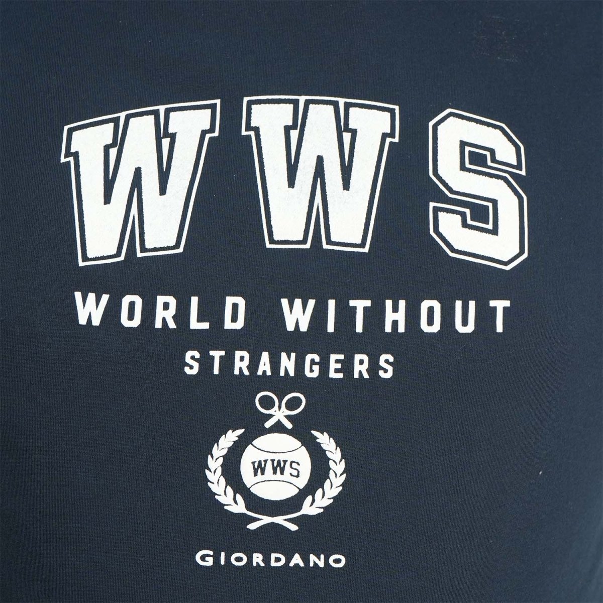 Men's World Without Strangers Print Tee - Slim Fit, Crew Neck, Cotton - Giordano