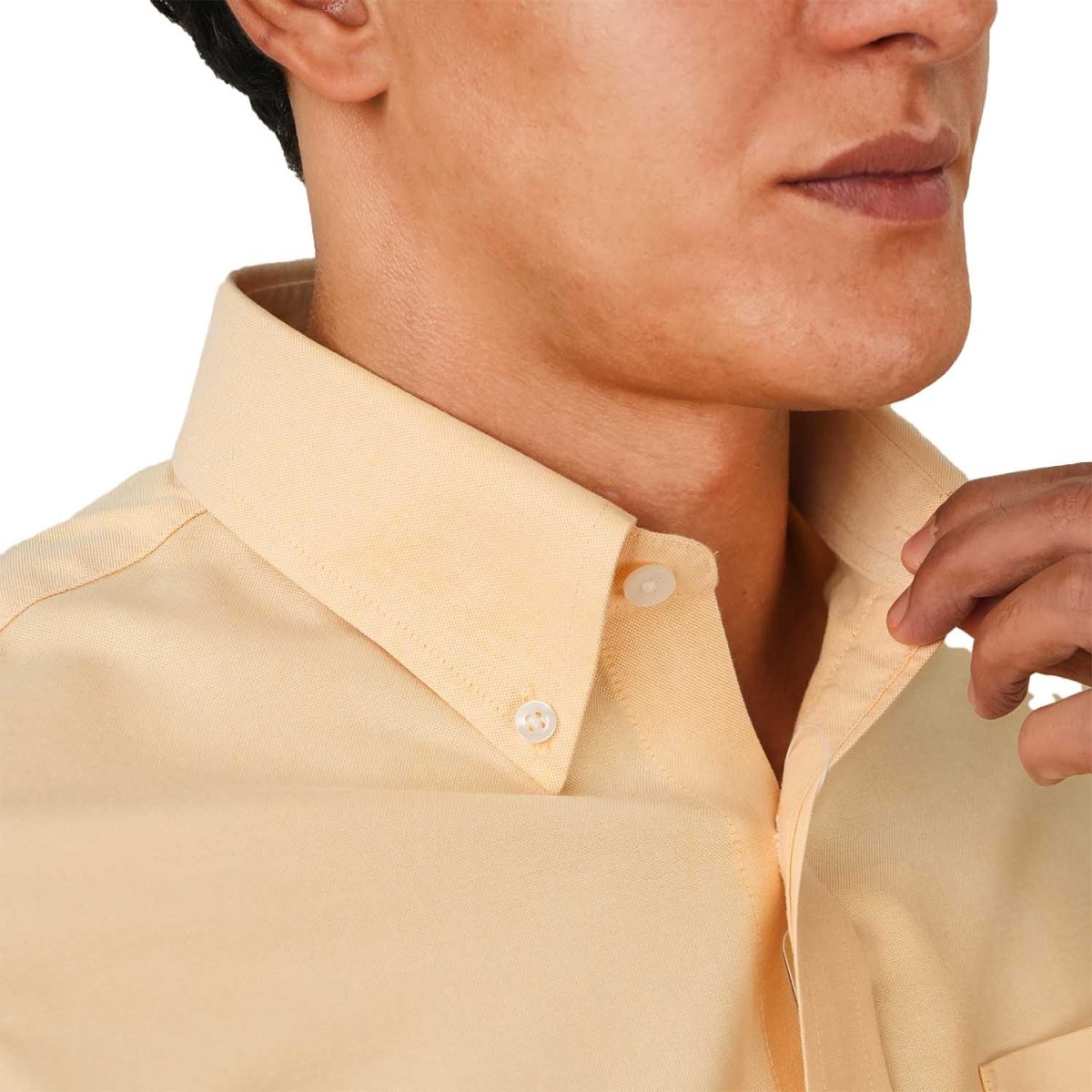 Men's Wrinkle - Free Cotton Oxford Long Sleeve Shirt - Giordano