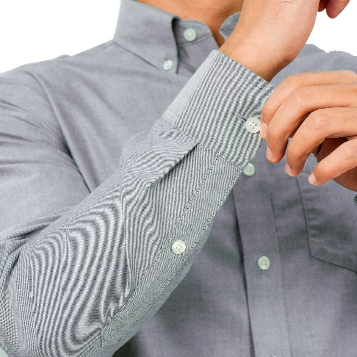 Men's Wrinkle - Free Cotton Oxford Long Sleeve Shirt - Giordano