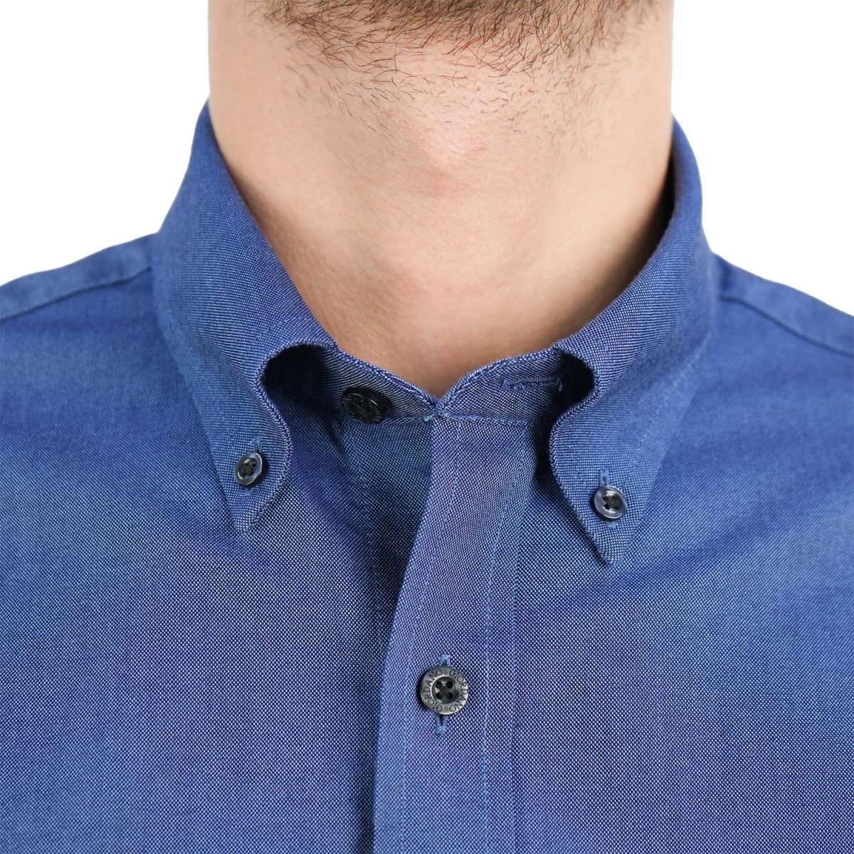 Men's Wrinkle - Free Cotton Oxford Long Sleeve Shirt - Giordano