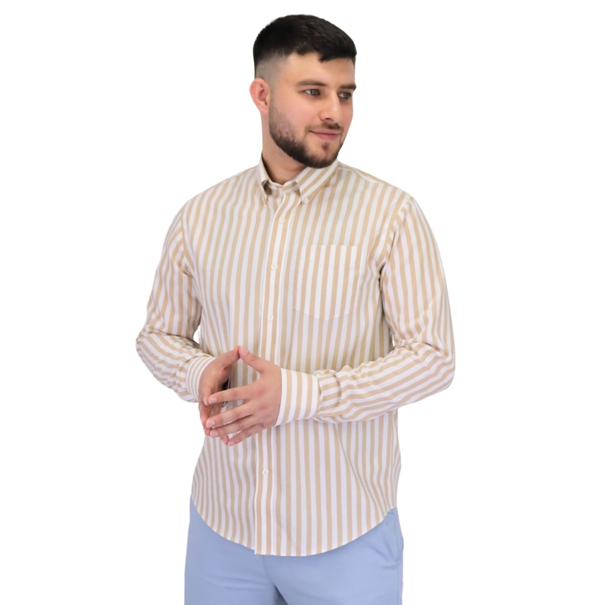 Men's Wrinkle Free Cotton Shirt: Comfort & Style - Giordano