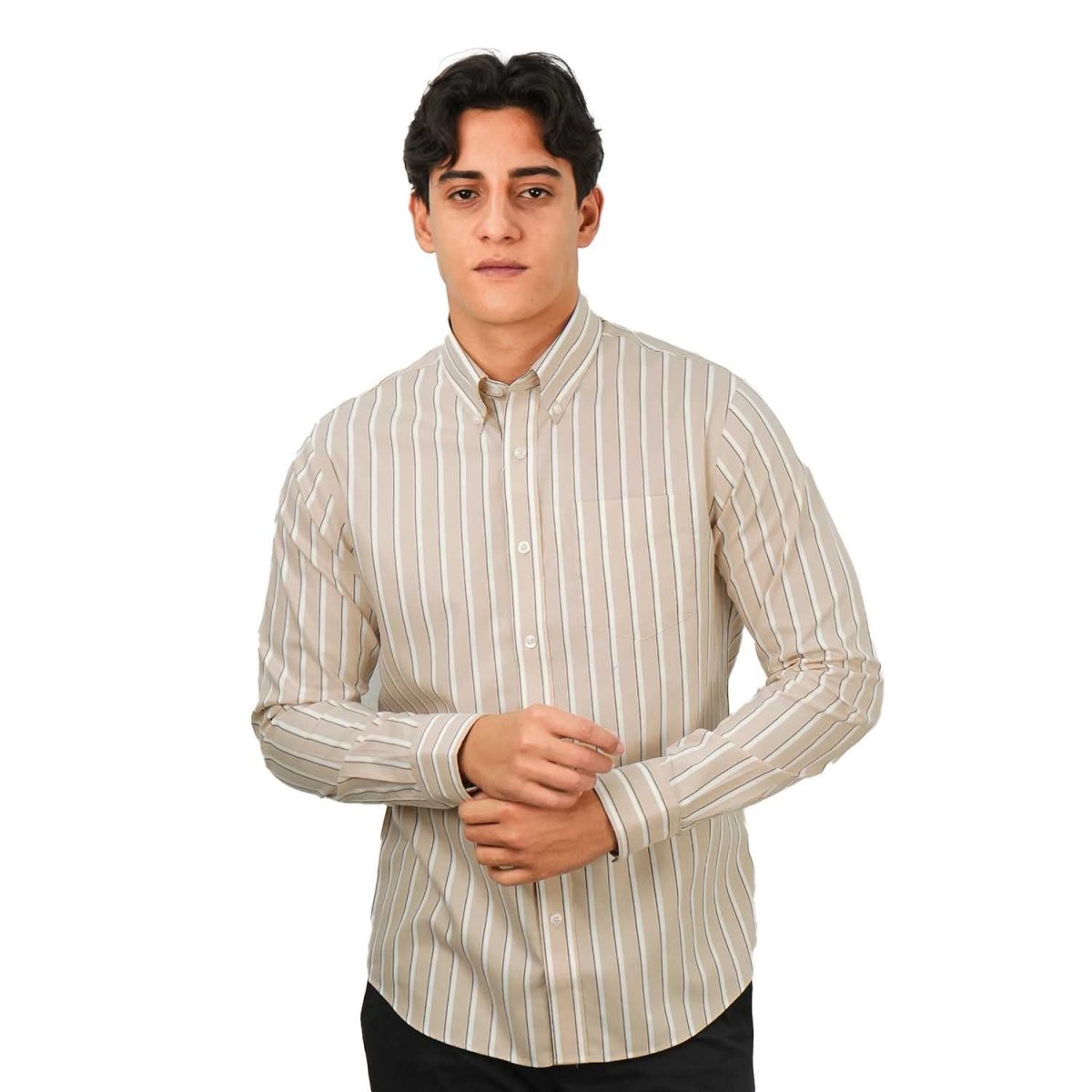 Men's Wrinkle Free Cotton Shirt: Comfort & Style S - Shop Giordano