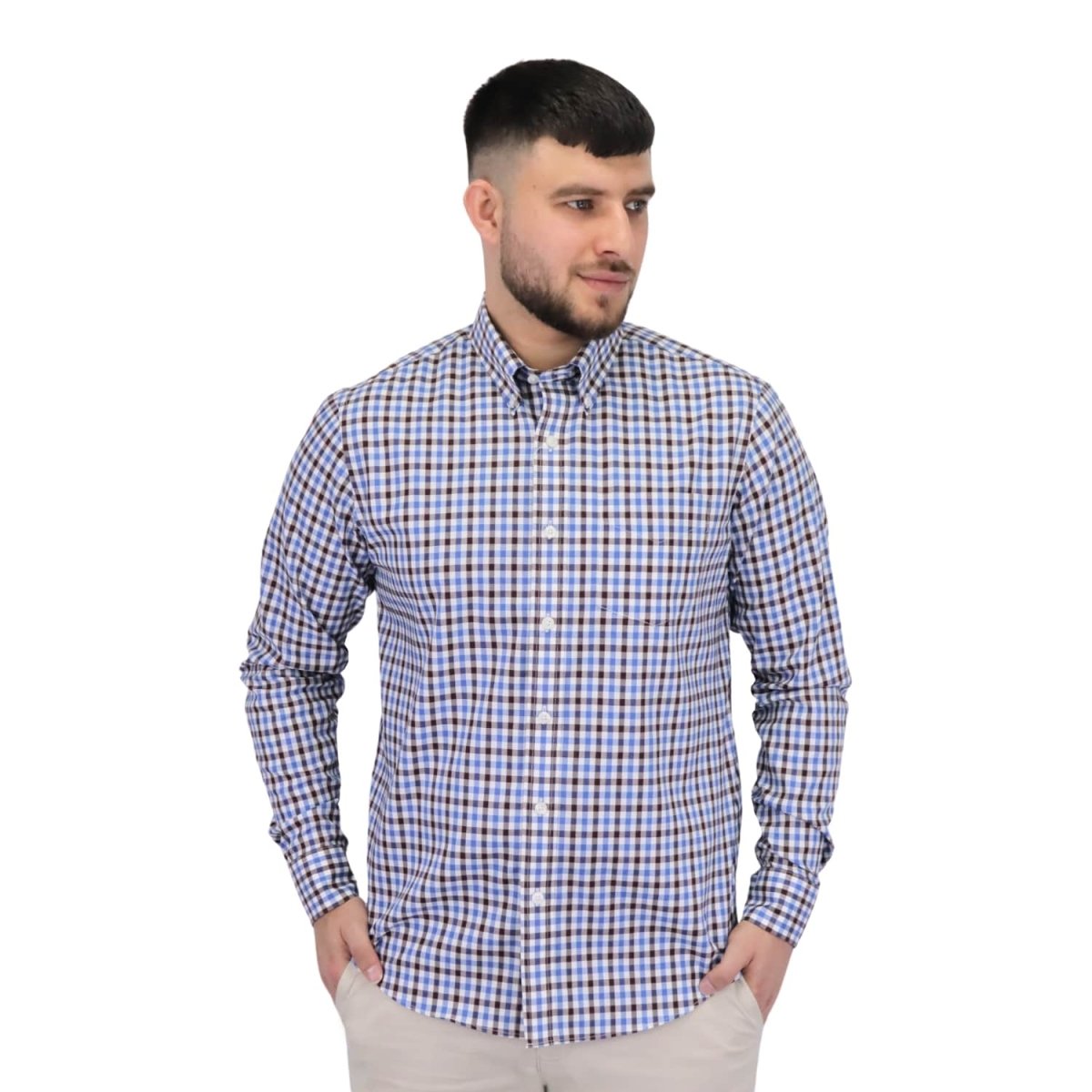 Men's Wrinkle Free Cotton Shirt: Comfort & Style - Giordano