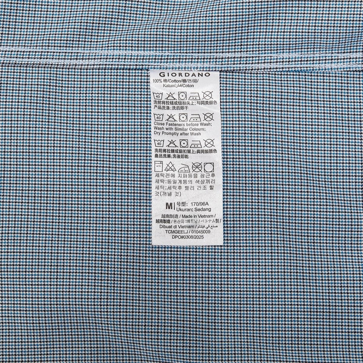 Men's Wrinkle - Free Long Sleeve Cotton Oxford Shirt - Giordano