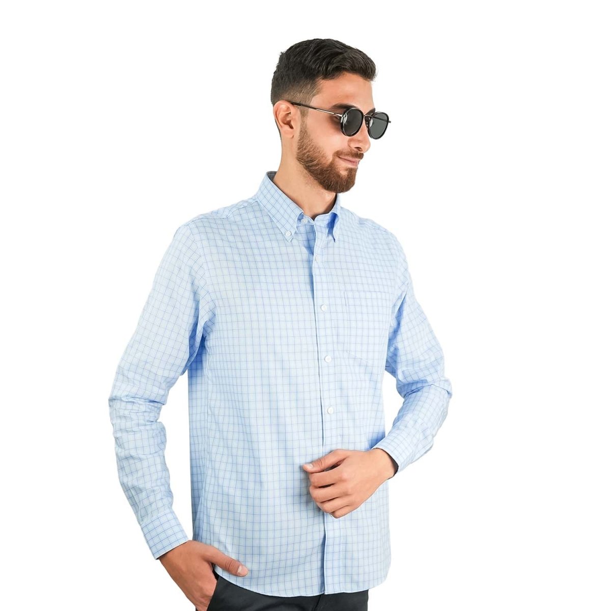 Men's Wrinkle - Free Long Sleeve Cotton Oxford Shirt - Giordano