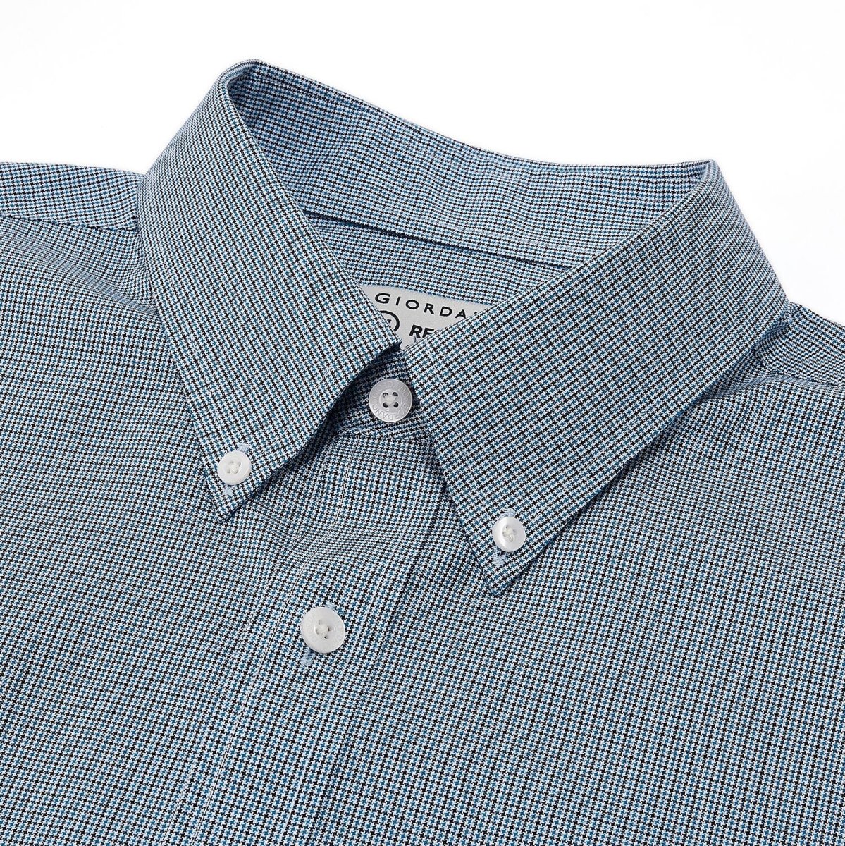 Men's Wrinkle - Free Long Sleeve Cotton Oxford Shirt - Giordano