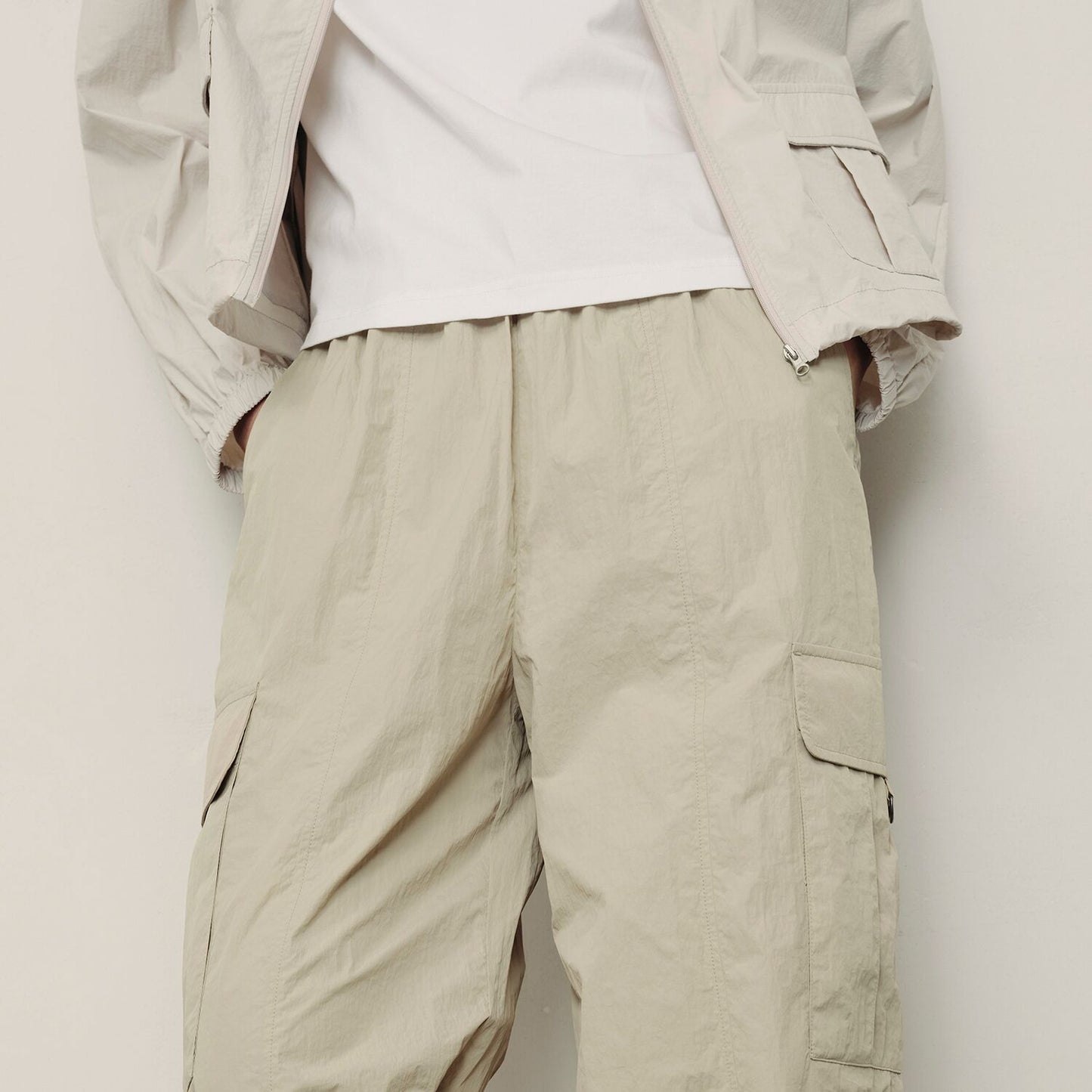Women's Cropped Nylon Pants | Korea Collection