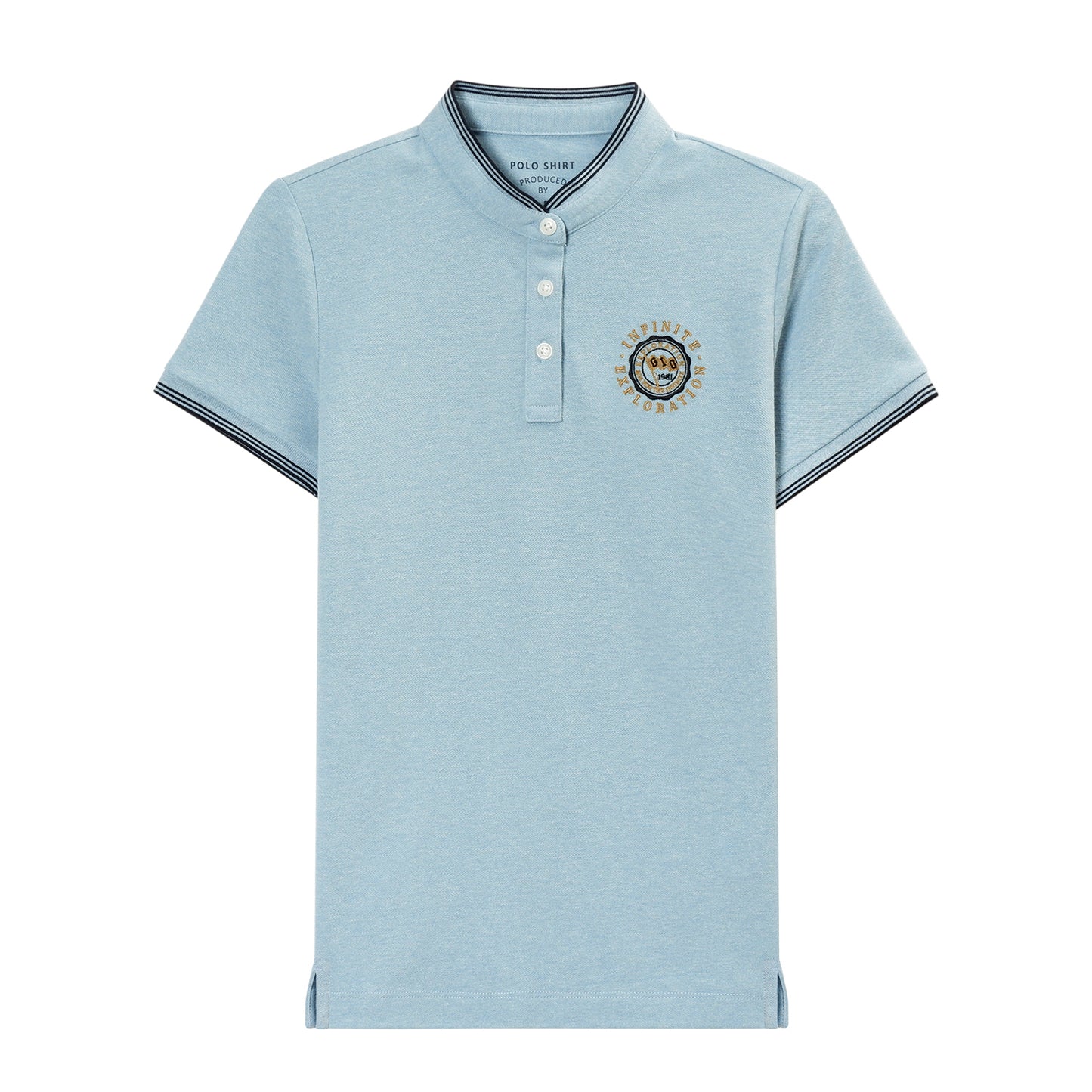 Giordano Women's Embroiery Polo-Blue