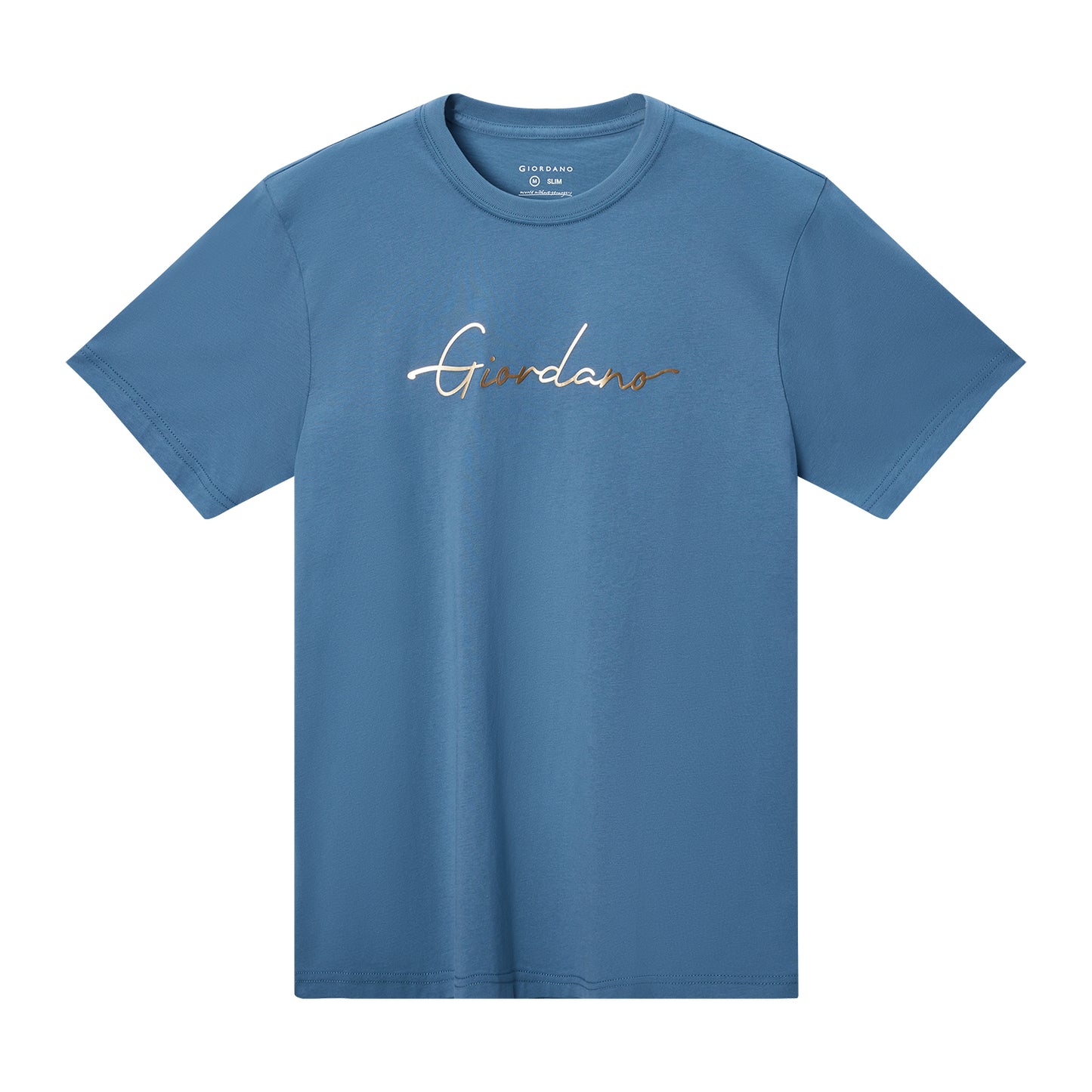 Giordano Men's Print Tee-Blue