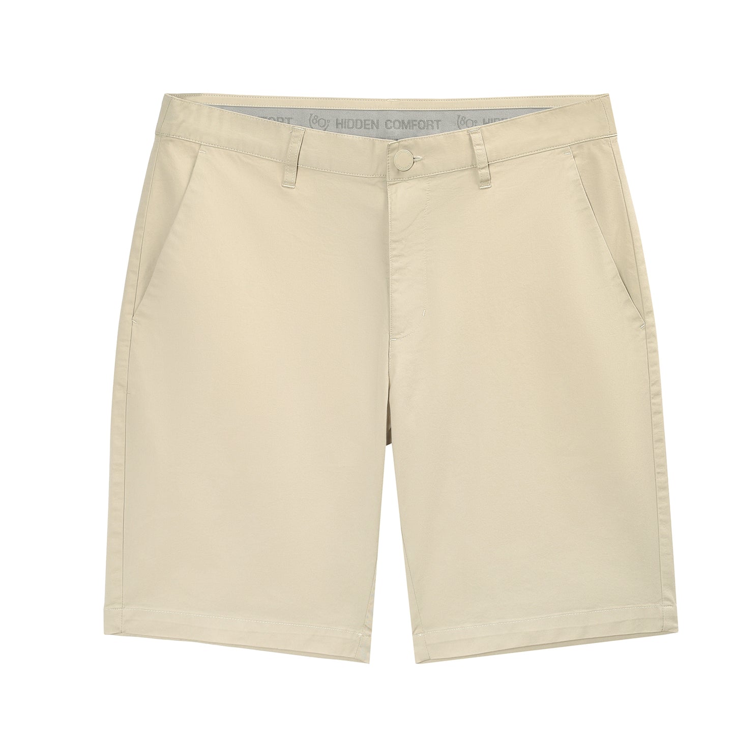 Giordano Men's Cotton Nylon Spandex Twill Low Rise Slim Fit Shorts-Brown