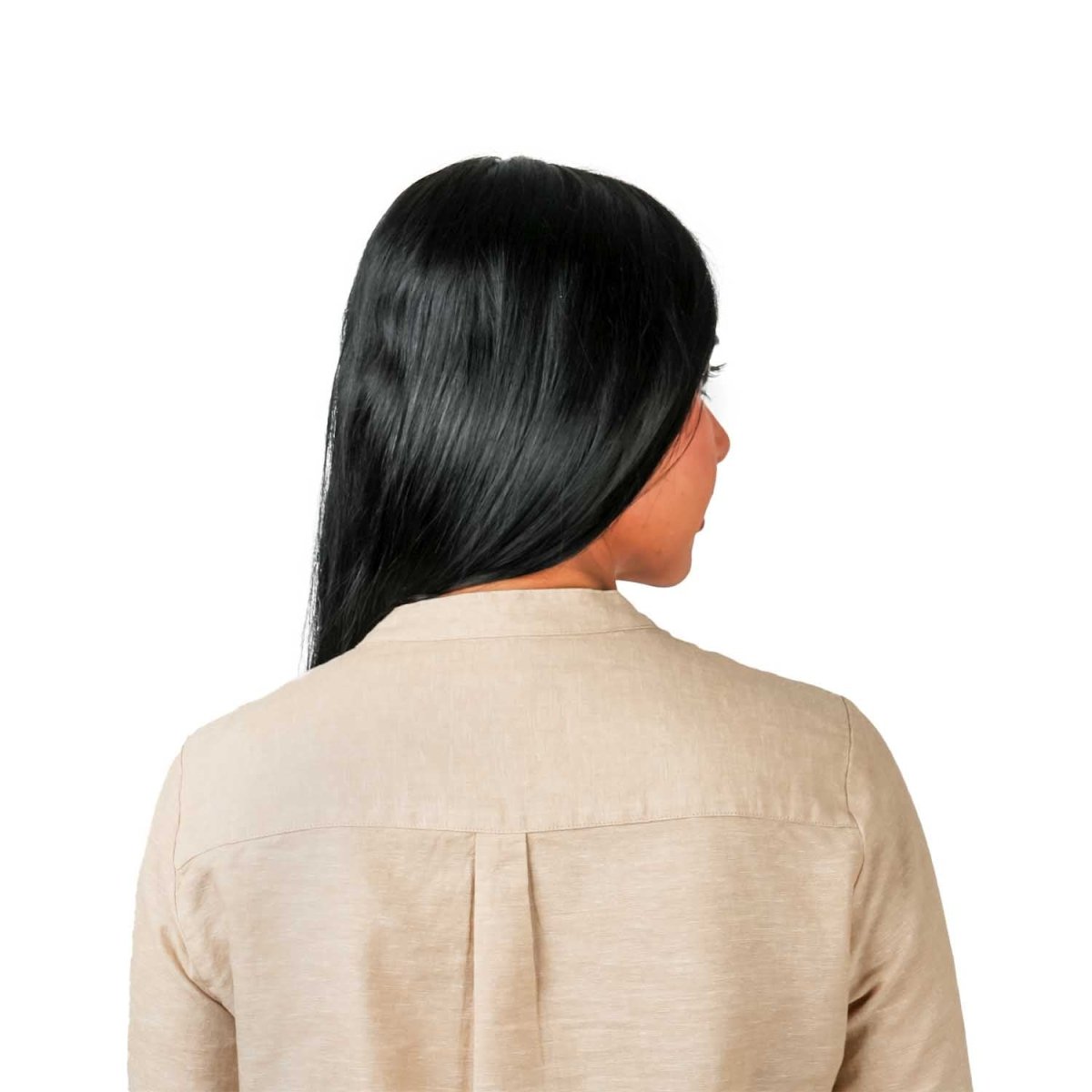Women Premium Linen - Cotton Poplin Shirt Stand Collar, Garment Washed - Giordano