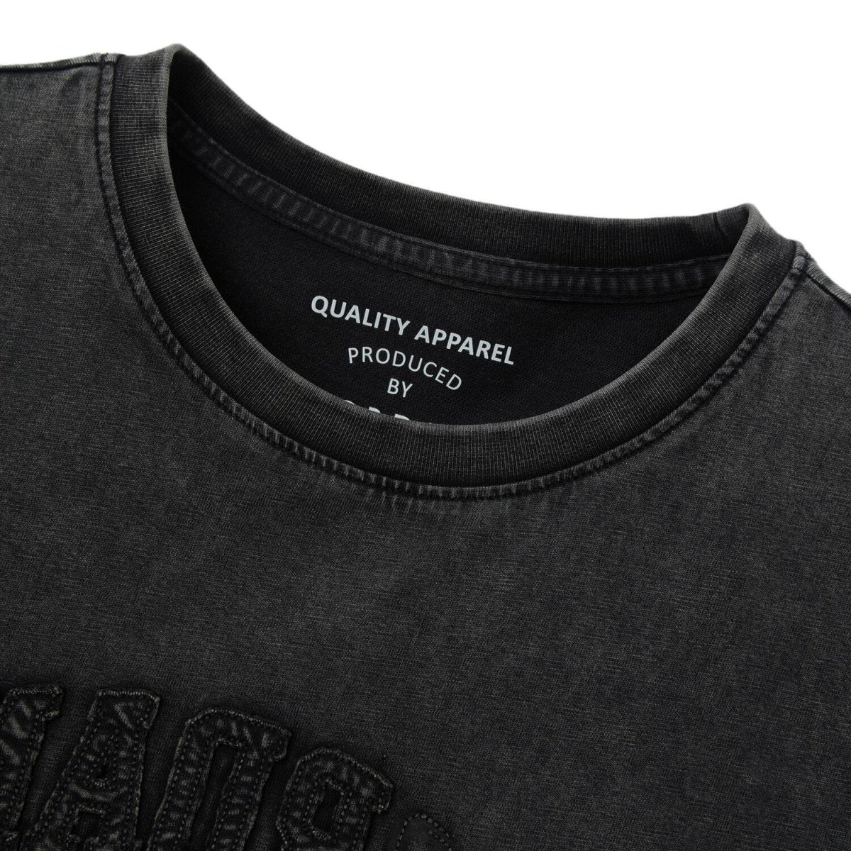 Women's Boyfriend Fit Cotton Tee - Washed Giordano Print - Giordano