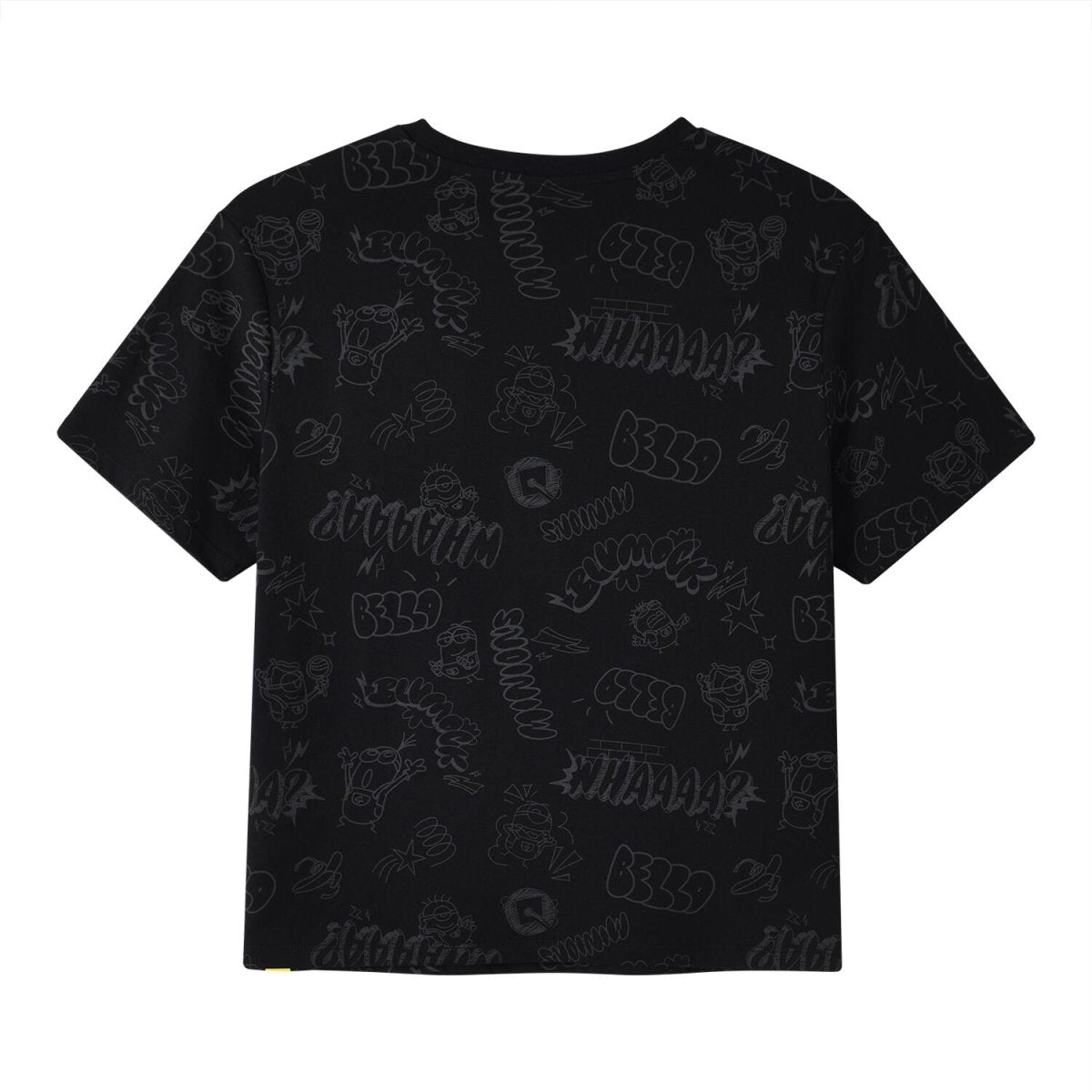 Women's Boyfriend Fit Crew Neck All - Over Print Tee | Minion Collection - Giordano