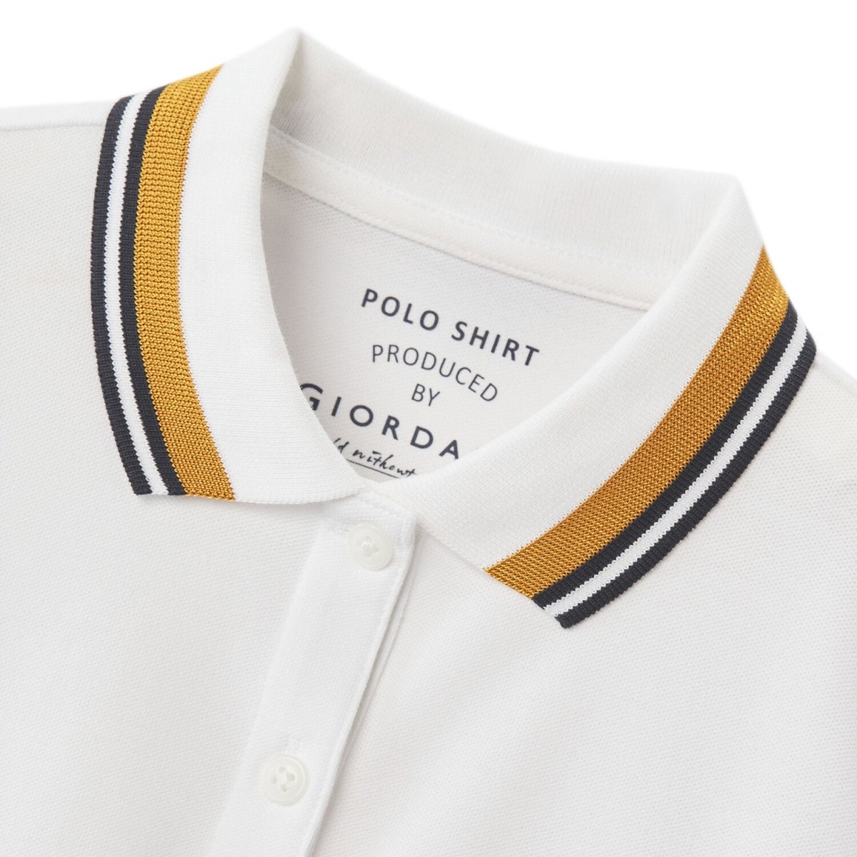 Women's Classic Cotton Pique Polo - Slim Fit, Embroidered Detail - Giordano