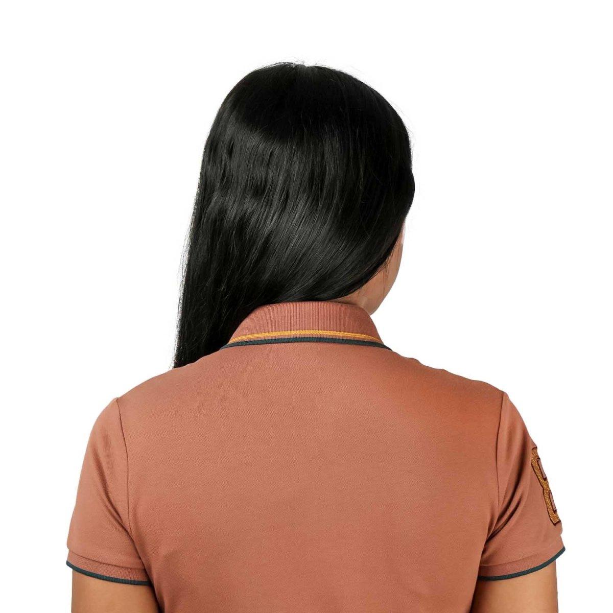 Women's Cotton Lycra 3D Lion Embroidery Polo - Giordano