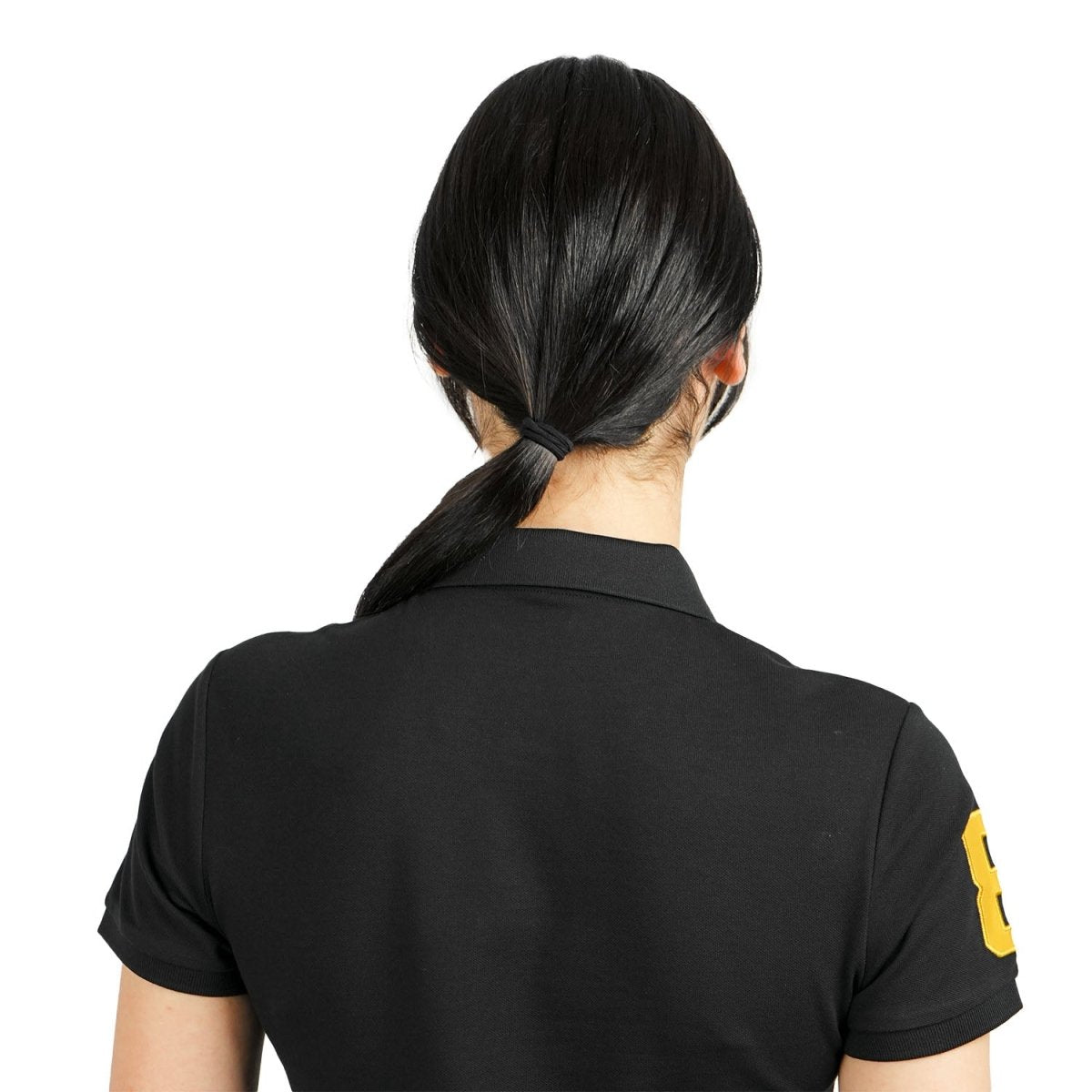 Women's Cotton Lycra 3D Lion Embroidery Polo - Giordano