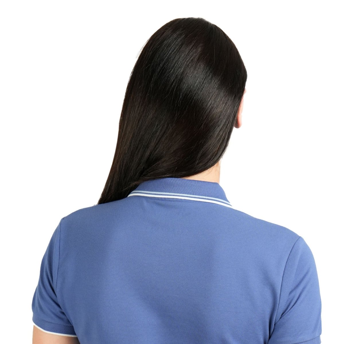 Women's Cotton Lycra Slim Fit Solid Polo - Giordano