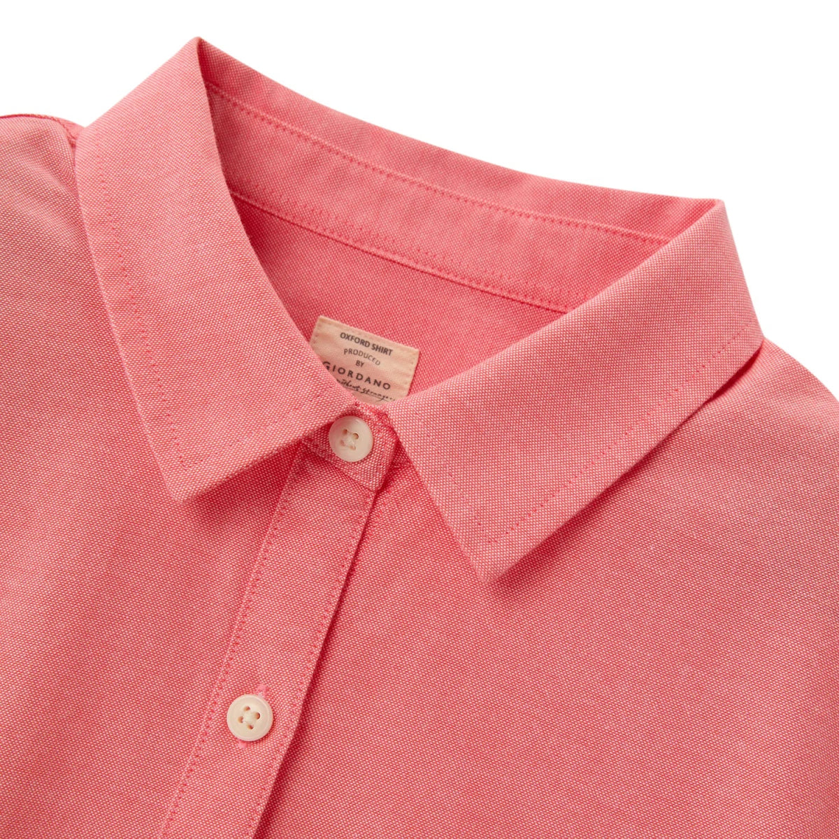 Women's Cotton Oxford Slim Fit Shirt With Lion Embroidery - Giordano