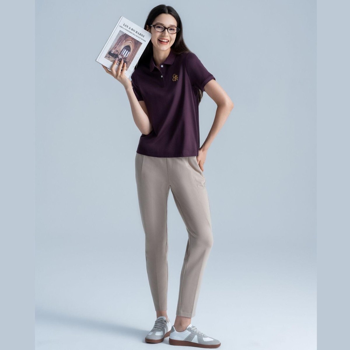 Women's High - Waist Capri Pants – Regular Fit Interlock Stretch - Giordano