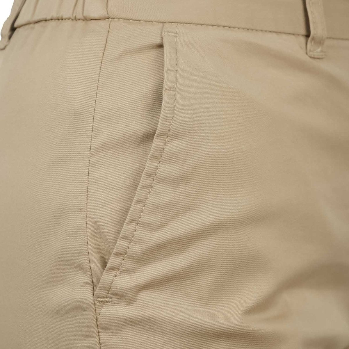 Women's High - Waist Cotton Blend Twill Tapered Pants - Giordano