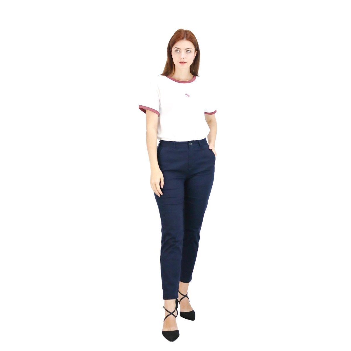 Women's High Waist Khaki Pants - Giordano