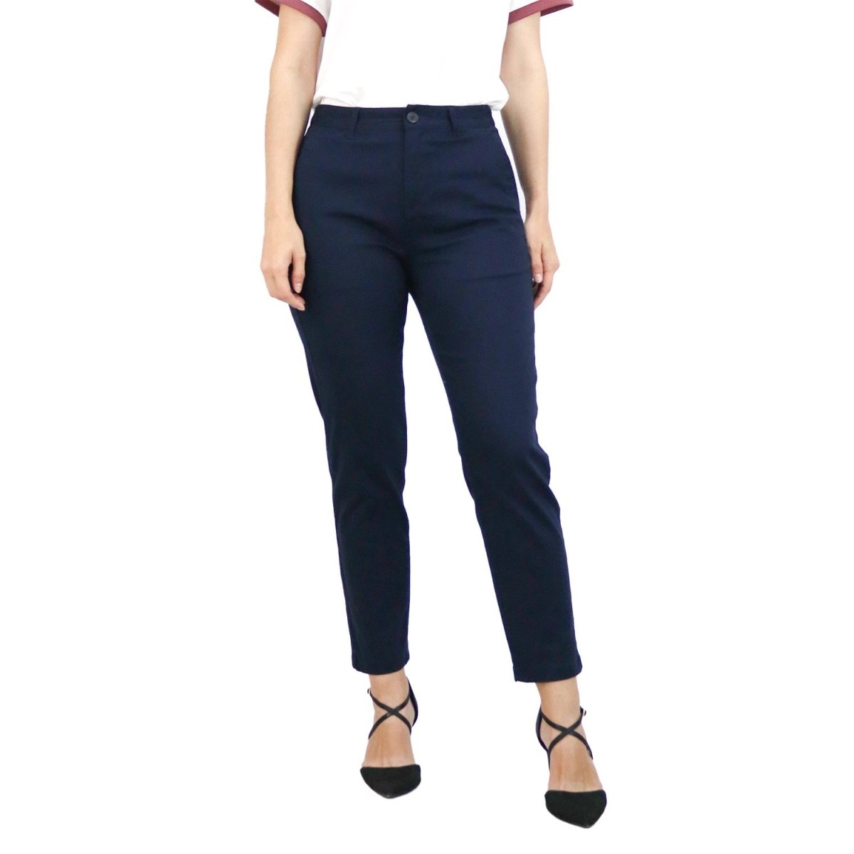 Women's High Waist Khaki Pants - Giordano