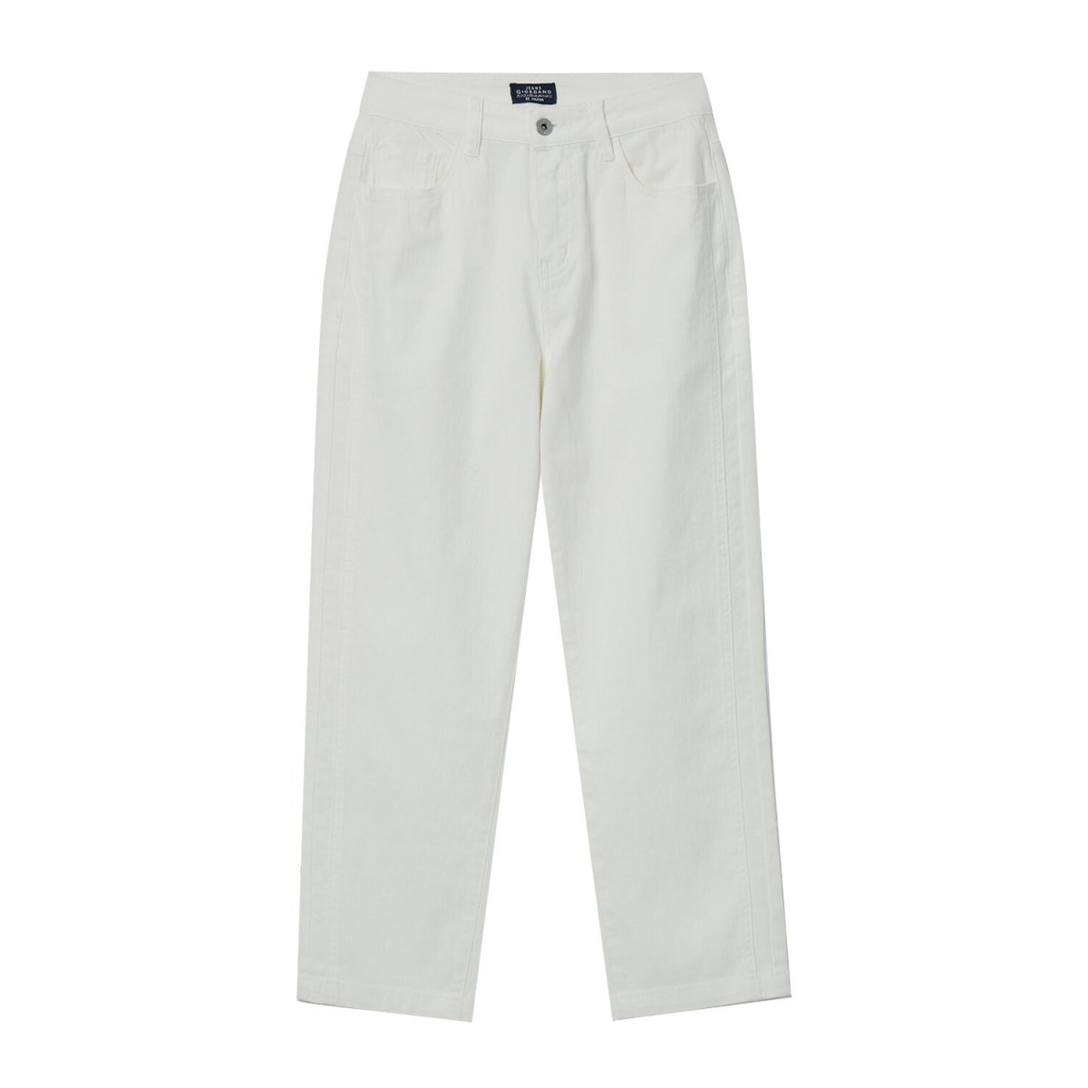 Women's High - Waist Relaxed Tapered Twill Jeans - Cotton Spandex Comfort - Giordano
