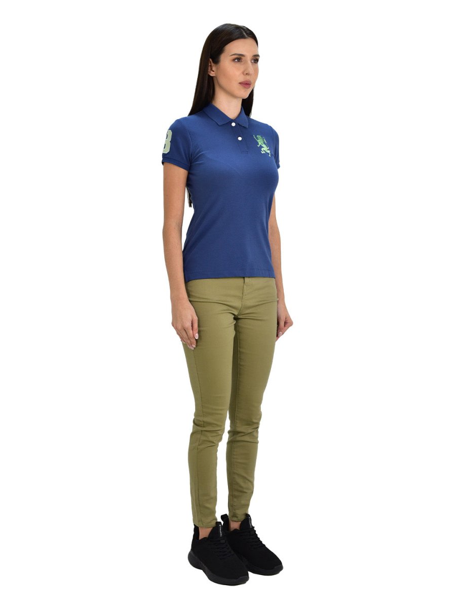 Women's High Waist Slim Tapered Twill Pants - Giordano