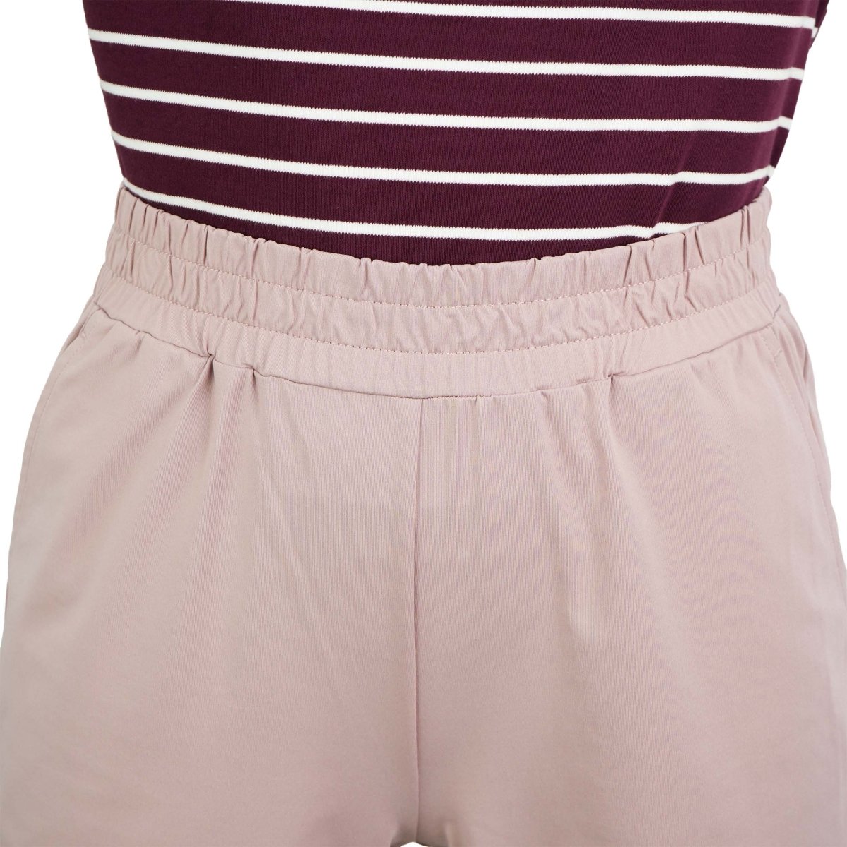 Women's Knit Pants: Interlock Fabric, High Waist, Regular Fit - Giordano