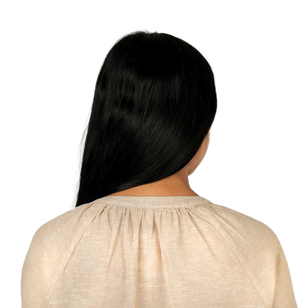 Women's Linen - Cotton Poplin V - Neck Long Sleeve Shirt - Giordano