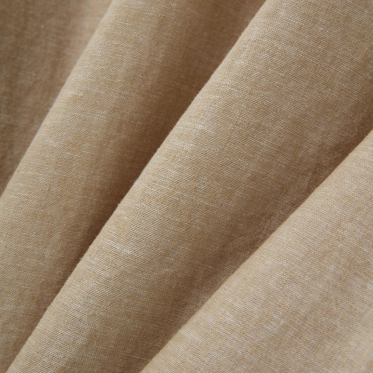 Women's Linen - Cotton Poplin V - Neck Long Sleeve Shirt - Giordano