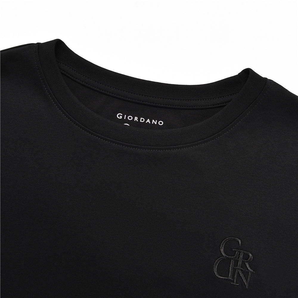 Women's Liquid Touch Embroidered Cotton Tee - Giordano