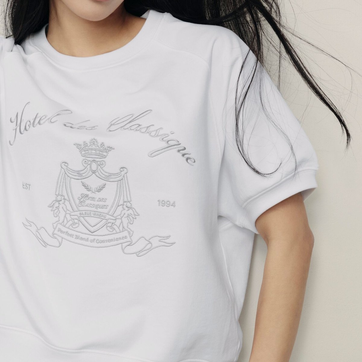 Women's Printed Cotton Terry Loose Fit T-Shirt | Korea Collection - Giordano