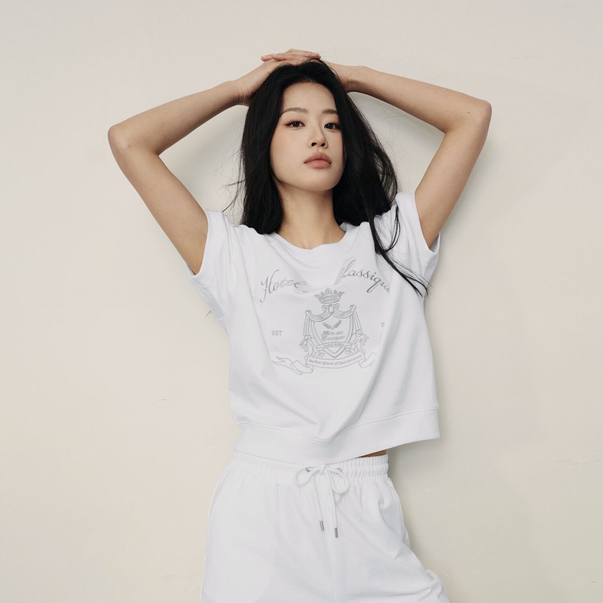 Women's Printed Cotton Terry Loose Fit T-Shirt | Korea Collection - Giordano