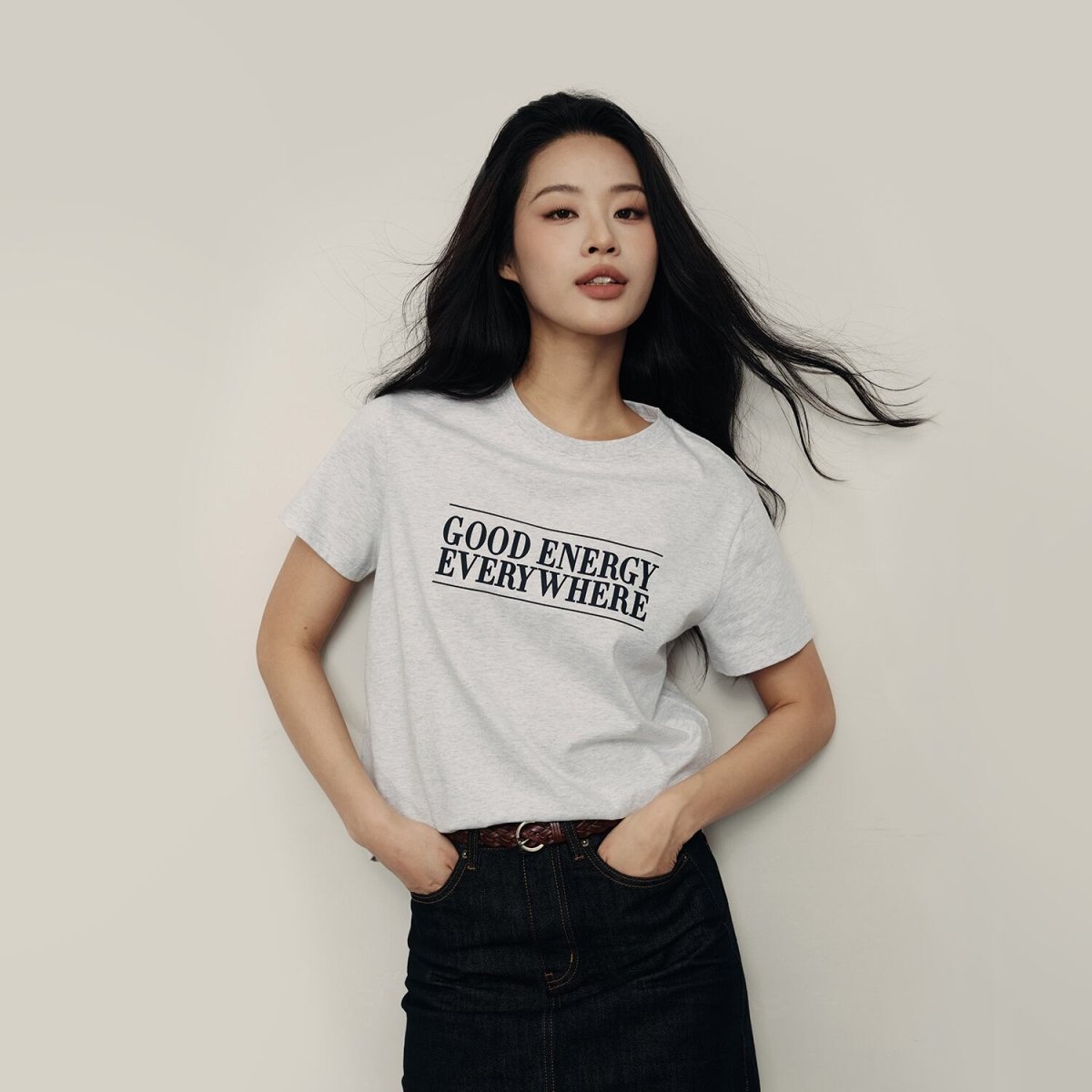 Women's Relaxed Fit Printed Crew Neck Cotton Tee | Kr Collection - Giordano