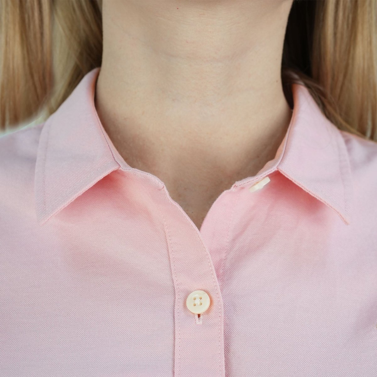 Women’S Slim Fit Cotton Oxford Shirt | Acute Collar With Embroidery S - Shop Giordano