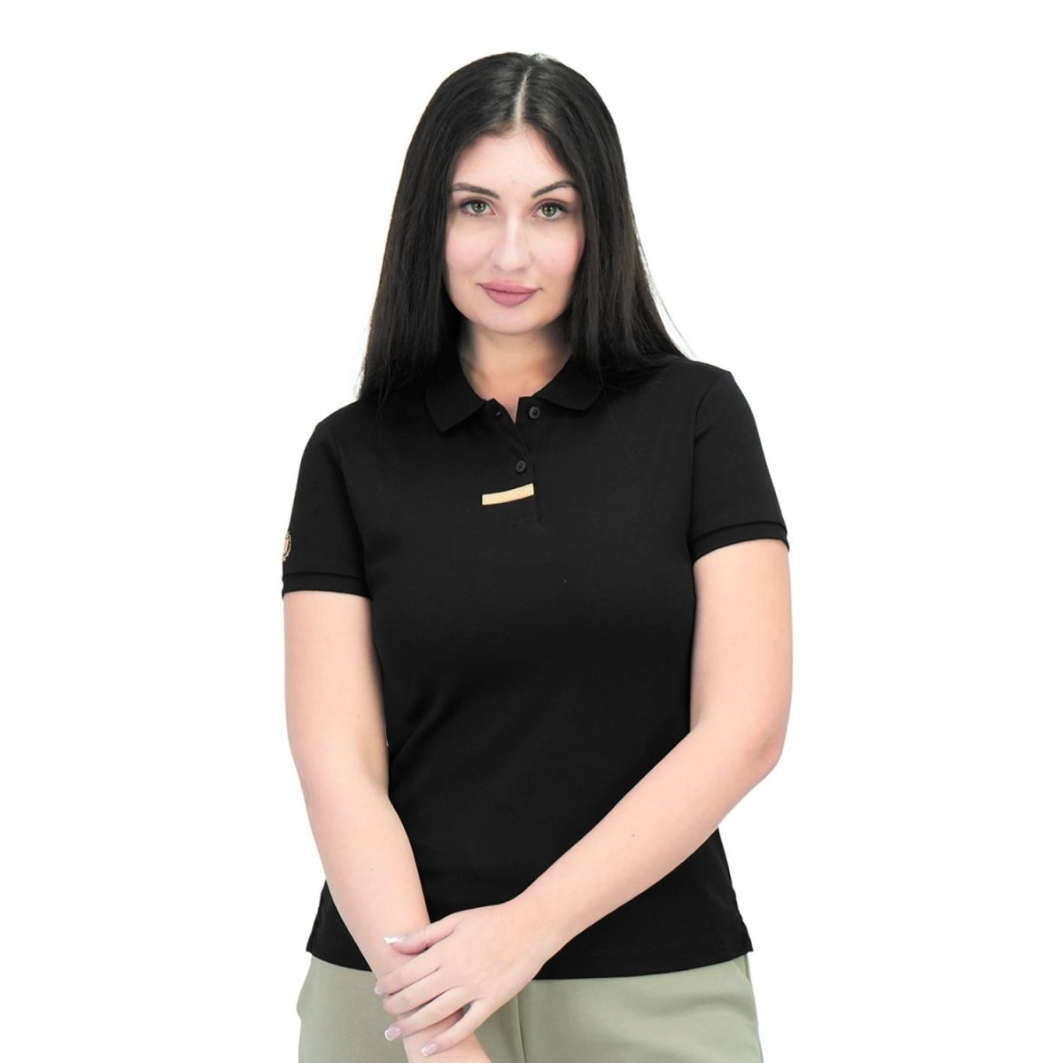 Women's Slim Fit Embroidery Bold Polo (Liquid Touch) - Giordano