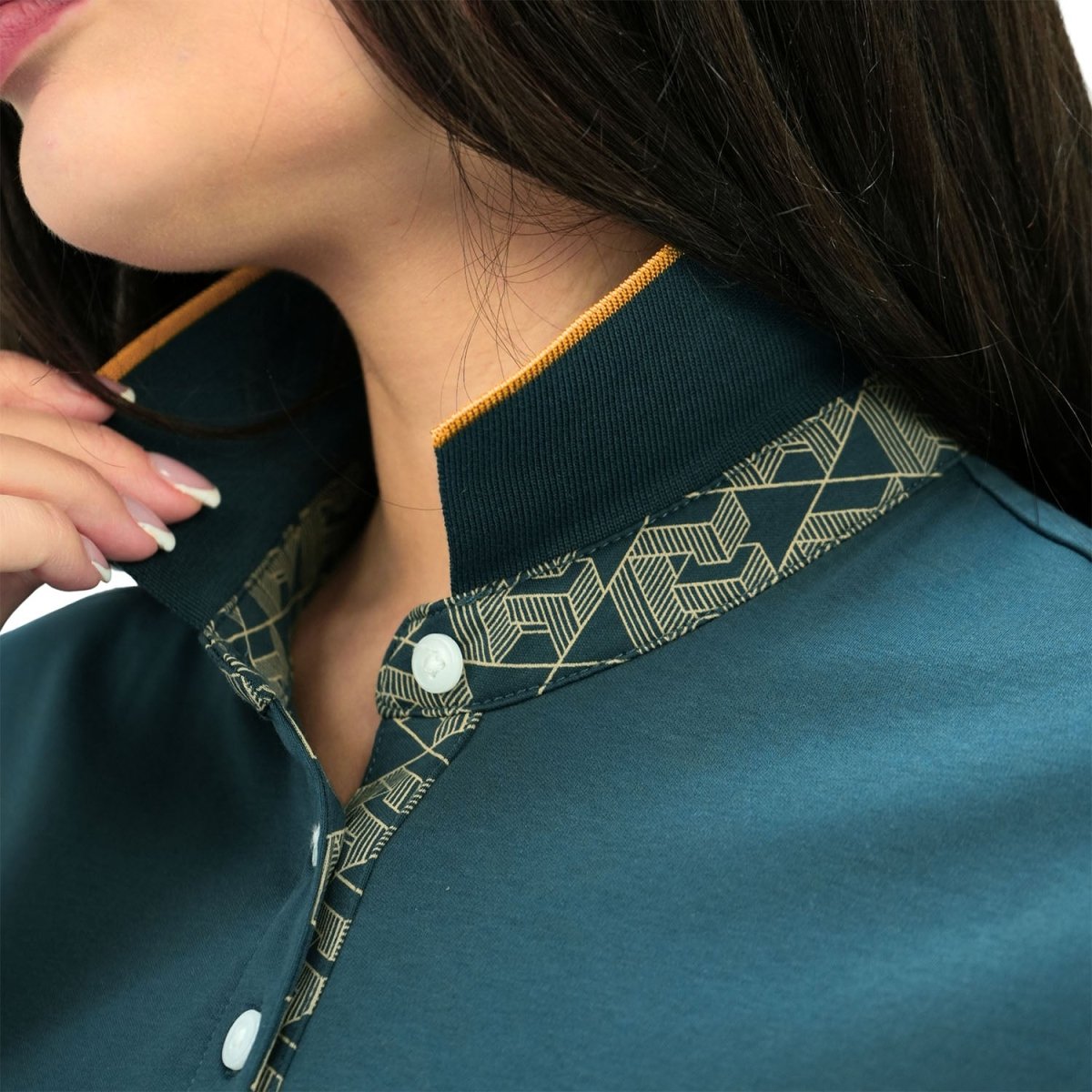Women's Slim Fit Embroidery Bold Polo (Liquid Touch) - Giordano
