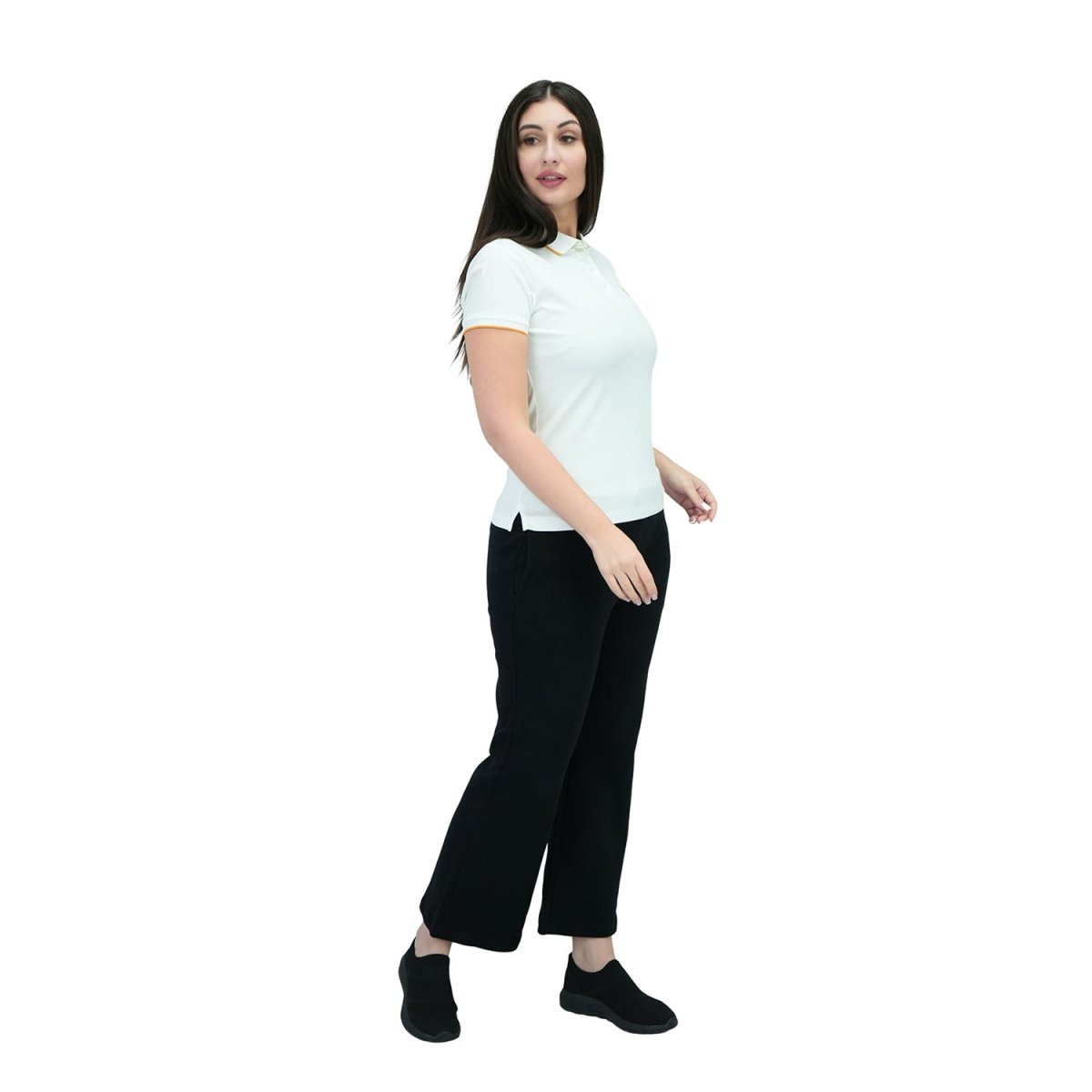 Women's Slim Fit Embroidery Bold Polo (Liquid Touch) - Giordano