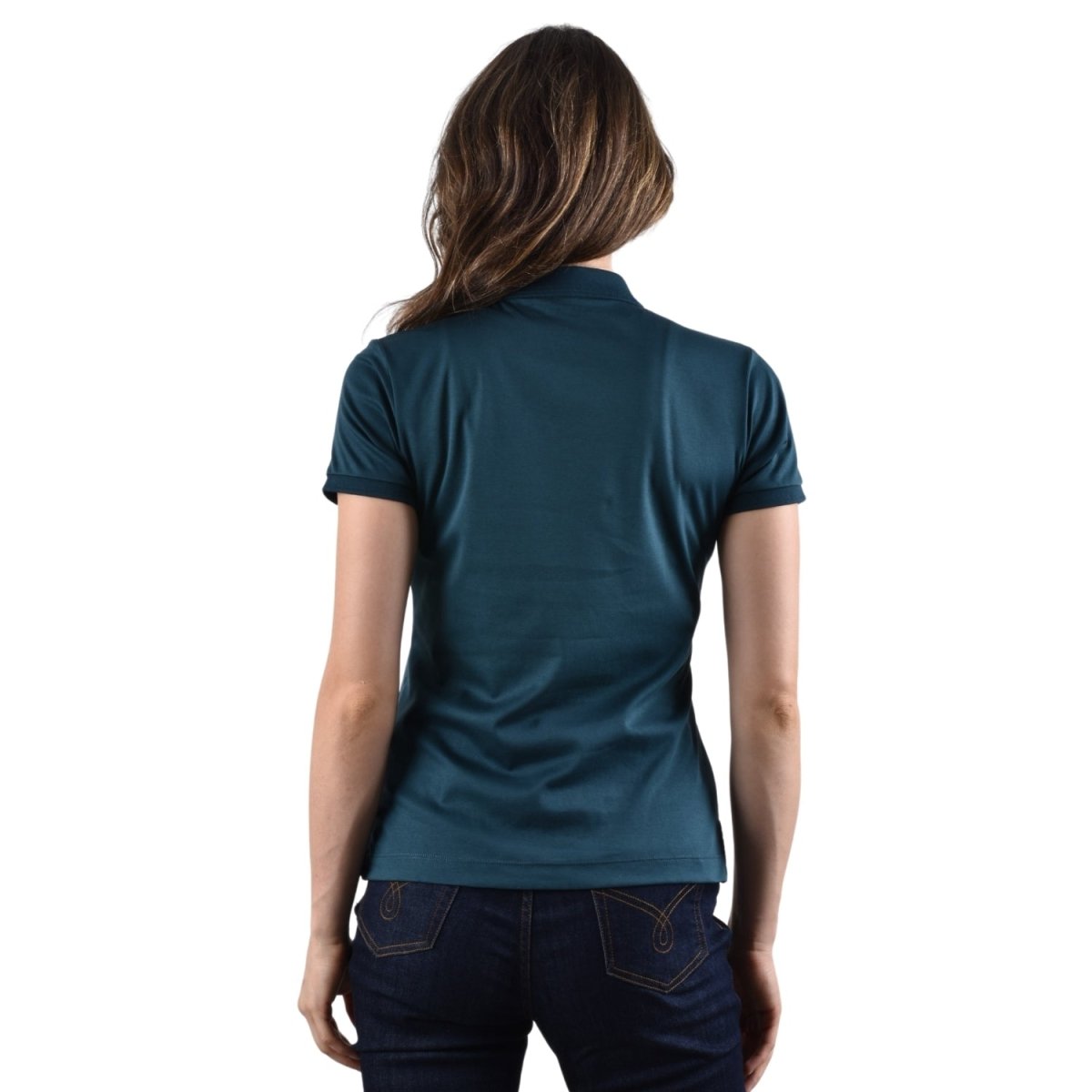 Women's Slim Fit Embroidery Bold Polo (Liquid Touch) - Giordano