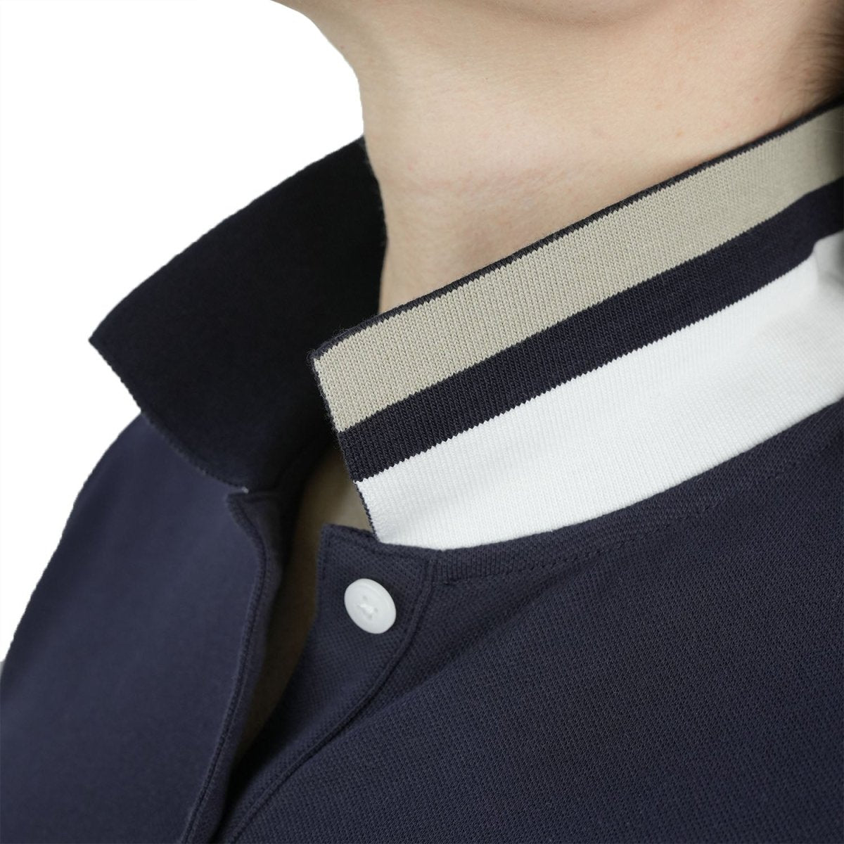 Women's Slim Fit Napoleon Embroidery Polo - Giordano