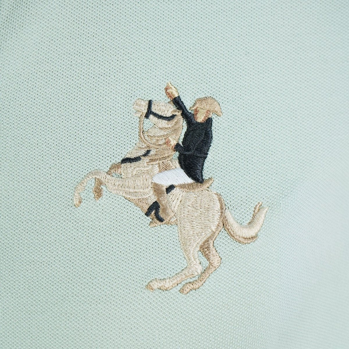 Women's Slim Fit Napoleon Embroidery Polo - Giordano