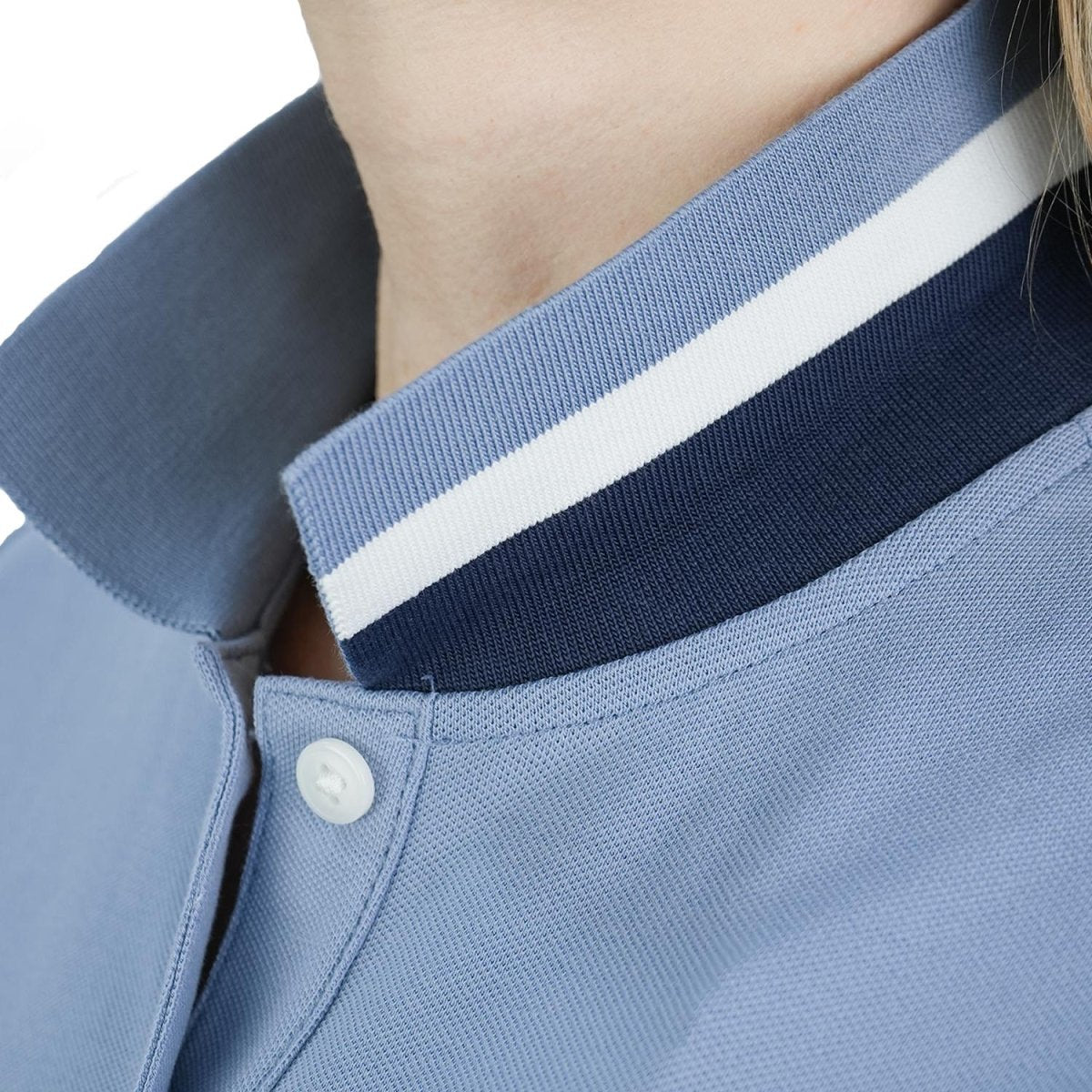 Women's Slim Fit Napoleon Embroidery Polo - Giordano