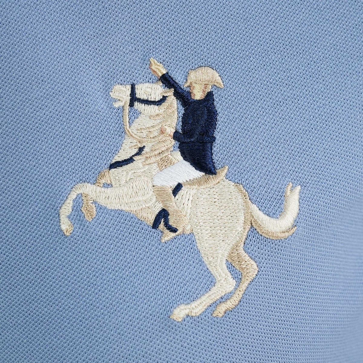 Women's Slim Fit Napoleon Embroidery Polo - Giordano